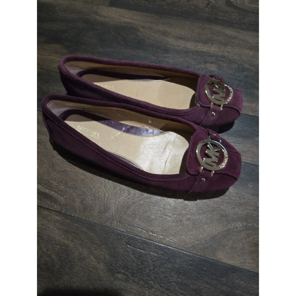 Michael Kors Women's Fulton  Purple Suede Flat Shoes Size 7